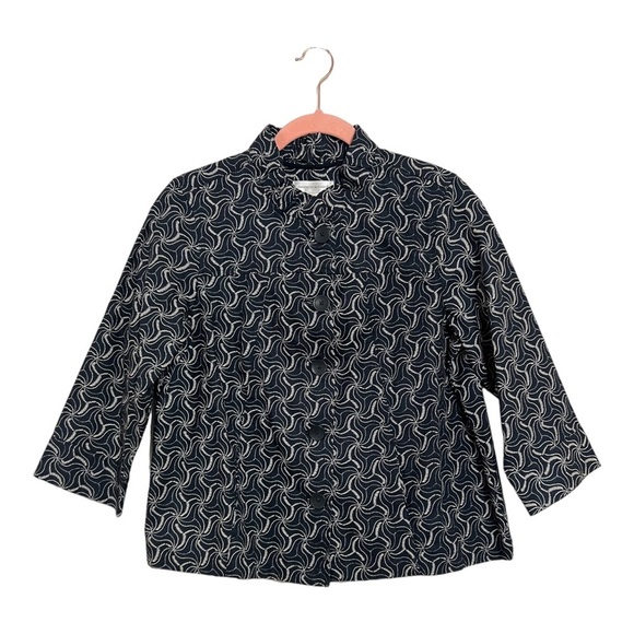 Christopher Banks Womens Size S Jacket Coath Blazer Cape 40s Style Collar Ruffle - Picture 10 of 13